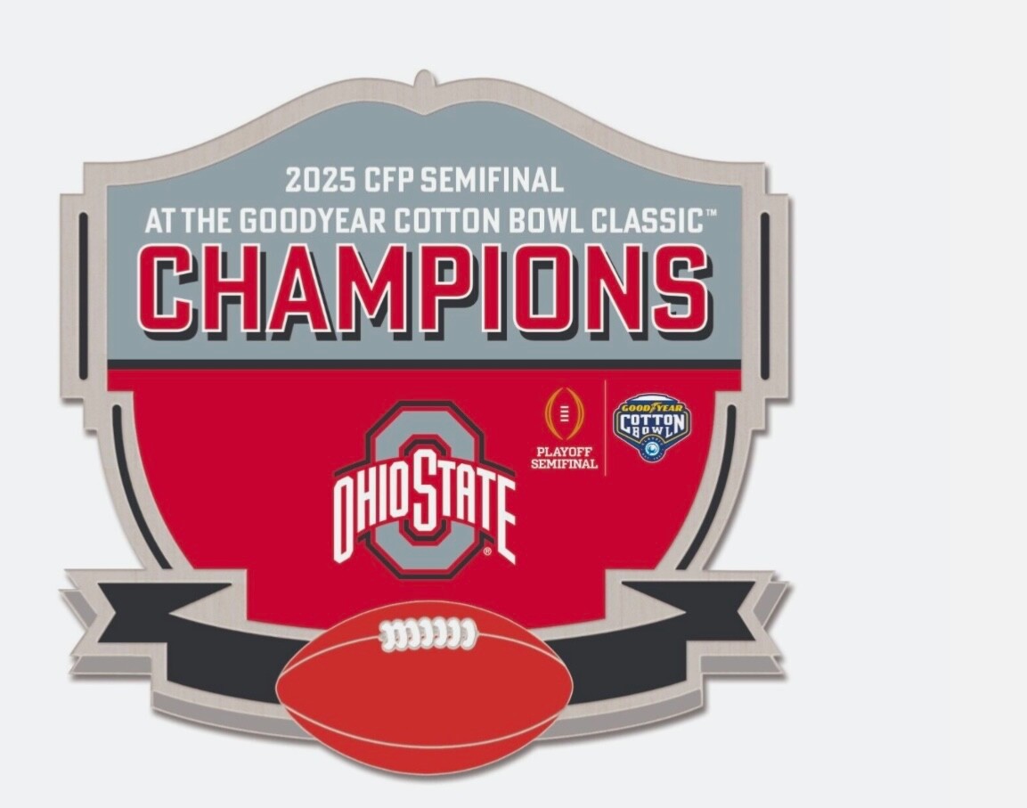 2025 Ohio State Cotton Bowl Champions Pin College Playoff CFP National Champions
