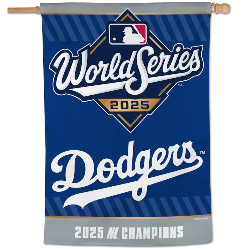 2025 Los Angeles Dodgers National League Champions World Series 28X40 Flag