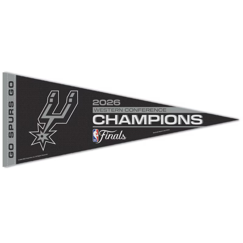 2026 San Antonio Spurs Western Conference Champions Premium Pennant NBA Finals