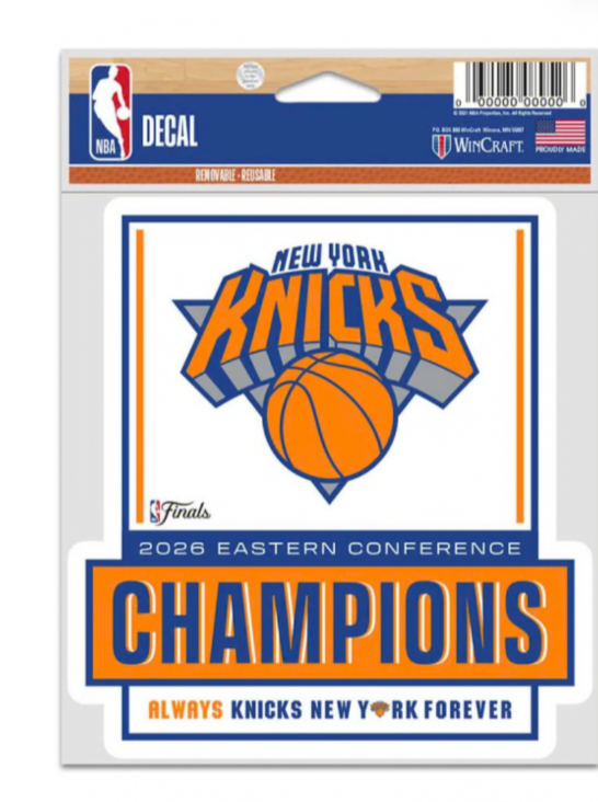 2026 New York Knicks Eastern Conference Champions Decal NBA Finals
