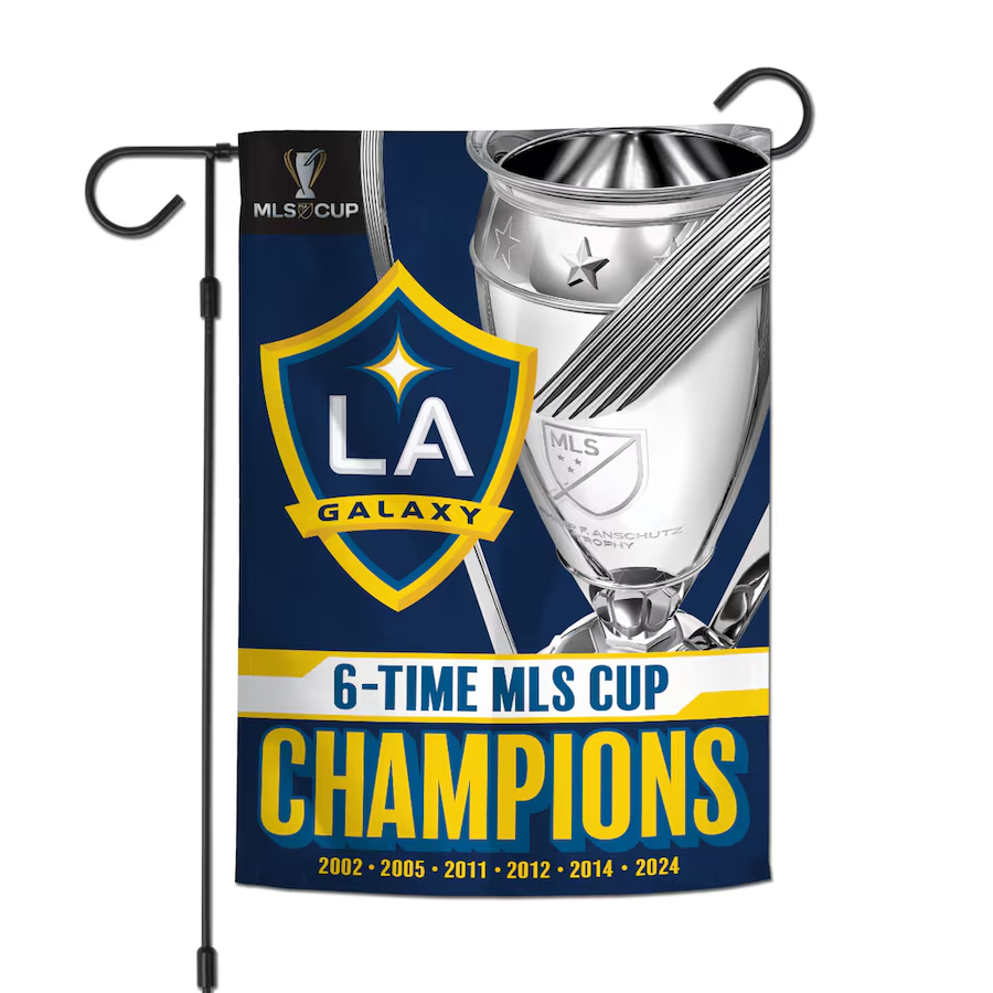 2024 MLS Cup LA Galaxy Champions Garden Flag New York Red Bulls