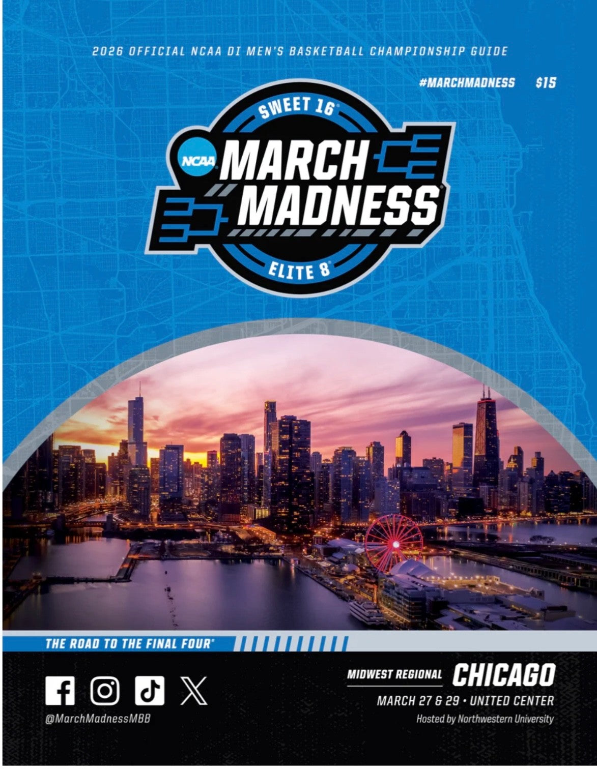 2026 NCAA Tournament March Madness Sweet Sixteen & Elite 8 Program Washington DC