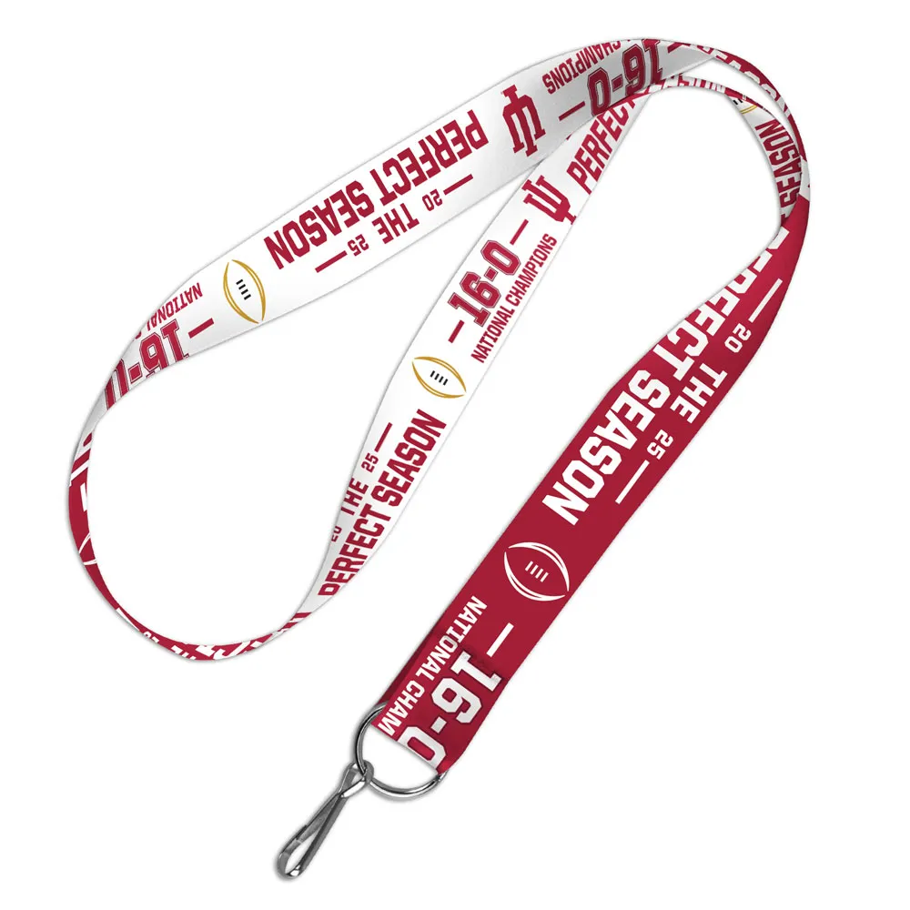 2025 2026 CFP NCAA National Champions Indiana Hoosiers 1" Lanyard