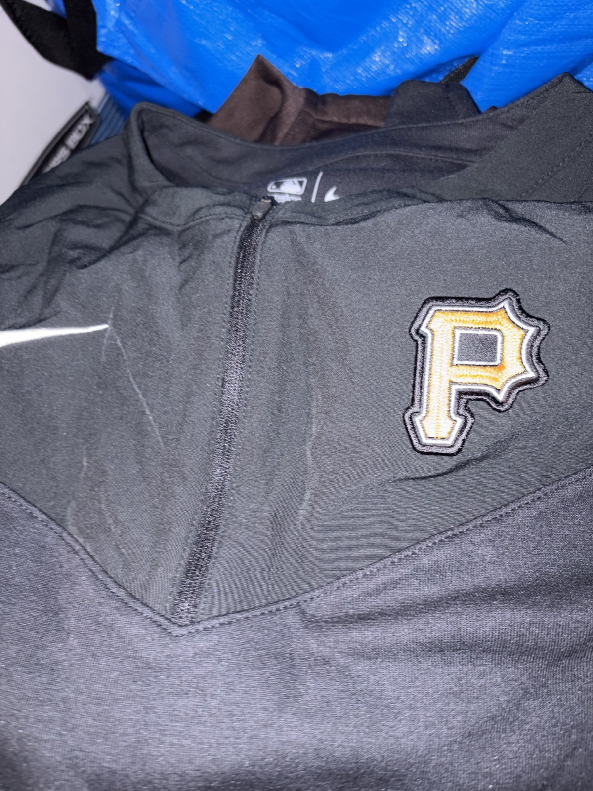 Pittsburgh Pirates Nike Authentic Collection Game Time Half Zip Large