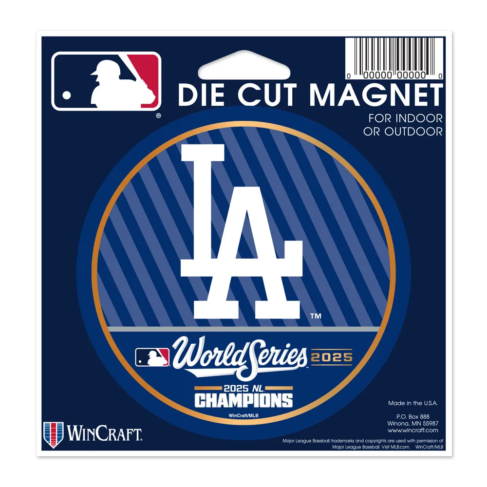 2025 Los Angeles Dodgers National League Champions World Series Magnet 5x5