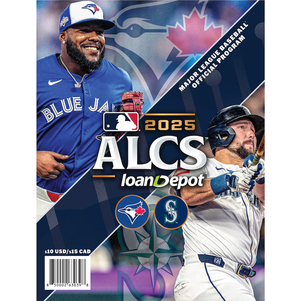 2025 MLB OFFICIAL ALCS PROGRAM Seattle Mariners Toronto Blue Jays SHIPS NOW