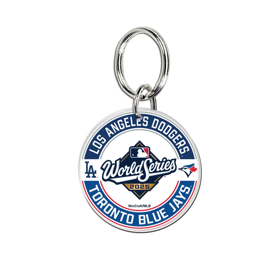2025 World Series Los Angeles Dodgers Toronto Blue Jays Dueling Key Ring Chain