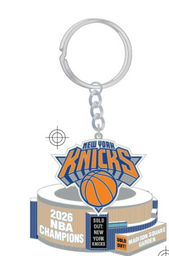 2025 2026 NBA Finals Champions Collector Key Chain New York Knicks MSG PRESALE