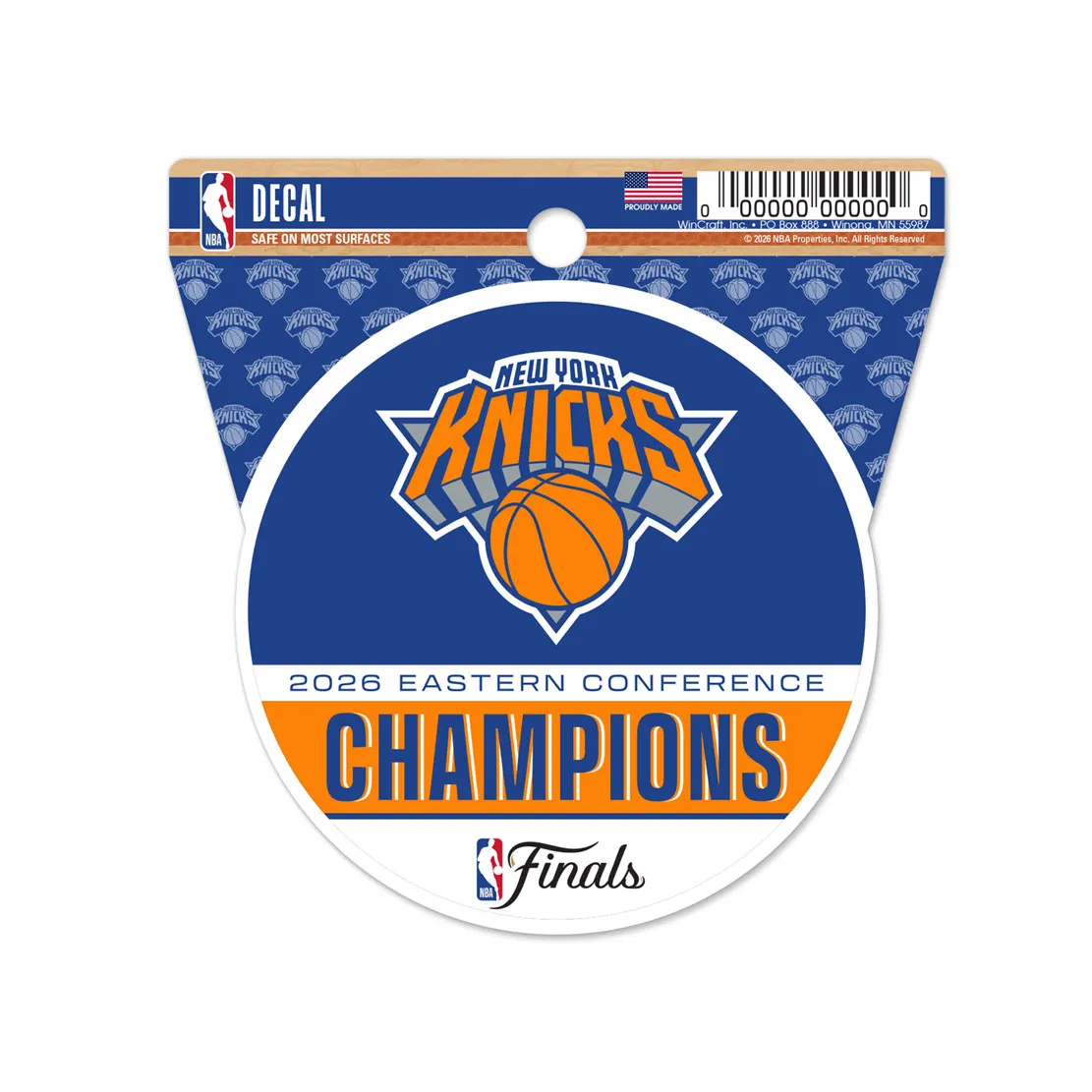 2026 New York Knicks Eastern Conference Champions Decal NBA Finals