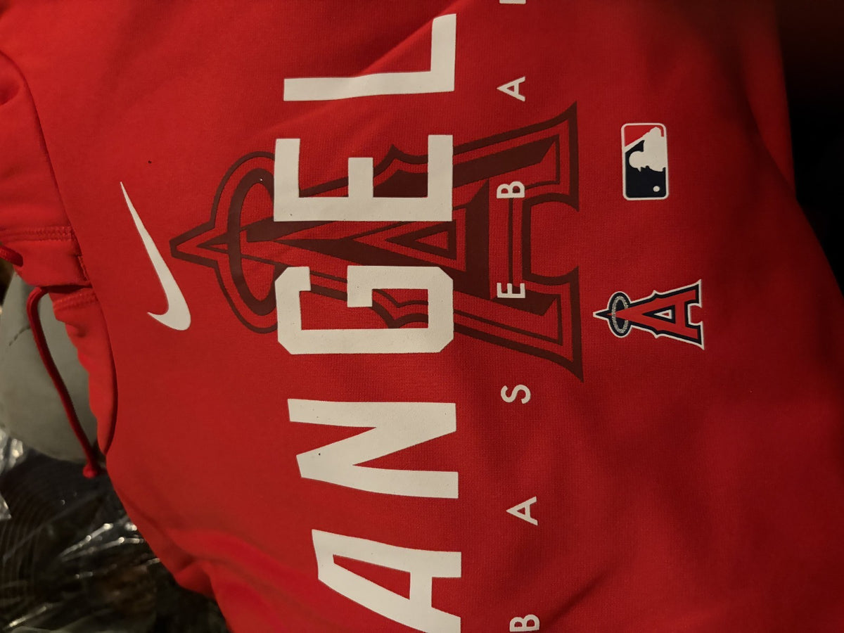 Los Angeles Angels Nike MLB Authentic Collection Pullover Hoodie Large