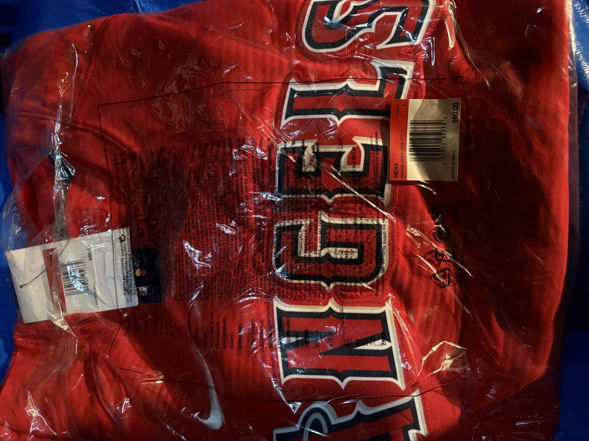 Los Angeles Angels Nike MLB Authentic Collection Raglan Long Sleeve Large