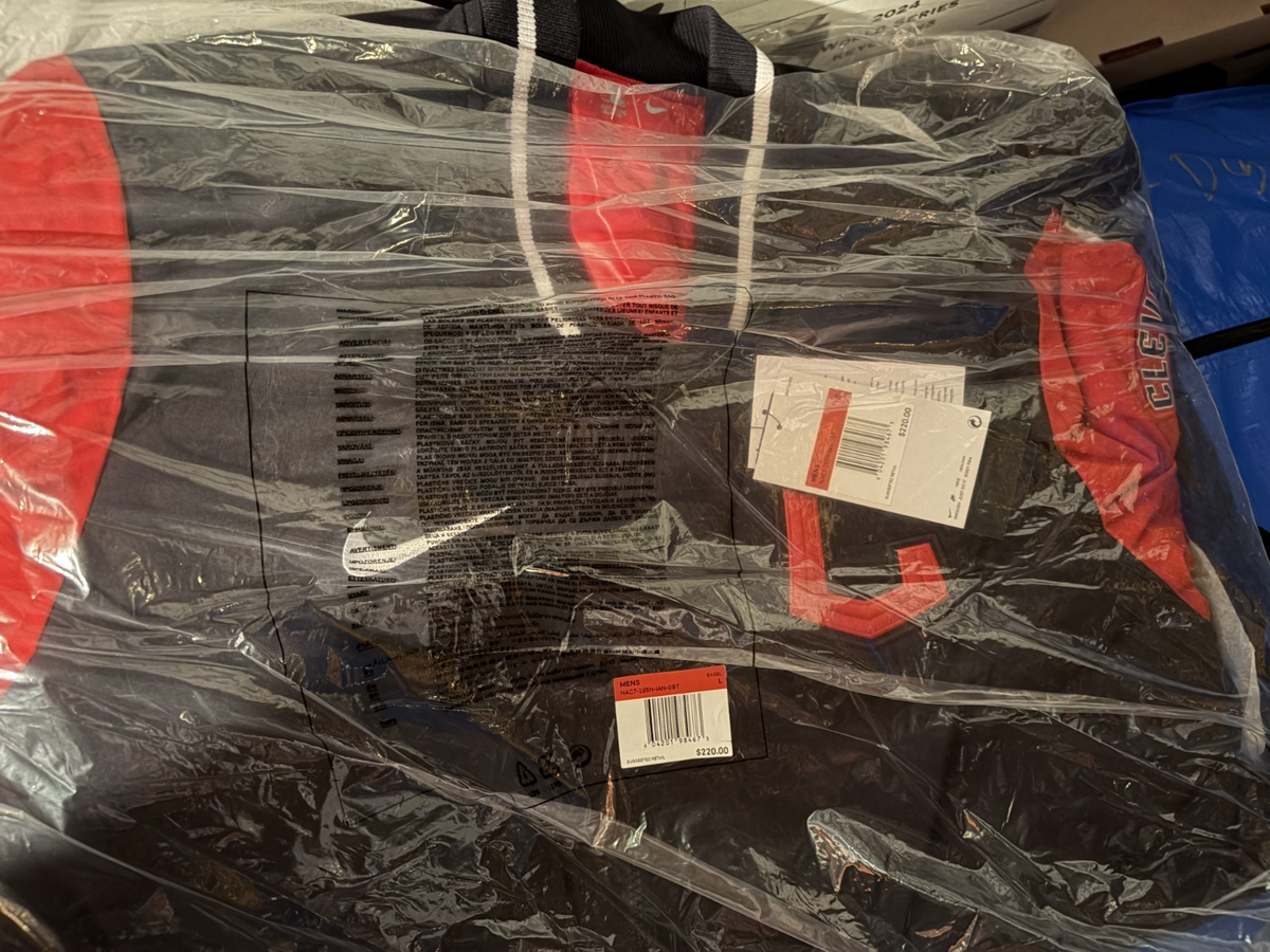 Cleveland Guardians Authentic Dugout Jacket Nike Size Large