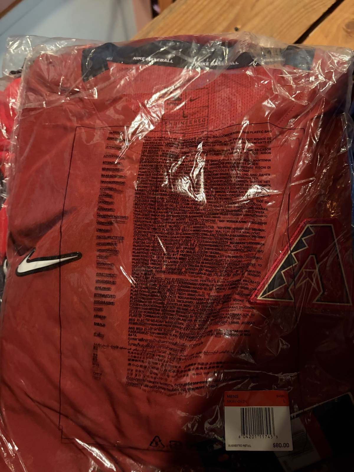 Arizona Diamondbacks Nike Authentic Collection Hot Pullover Jacket Large