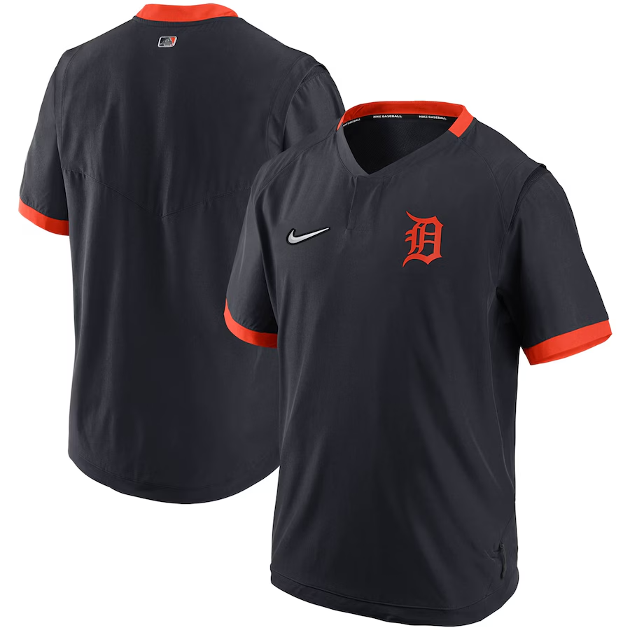 Detroit Tigers Nike Authentic Collection Hot Pullover Jacket Large