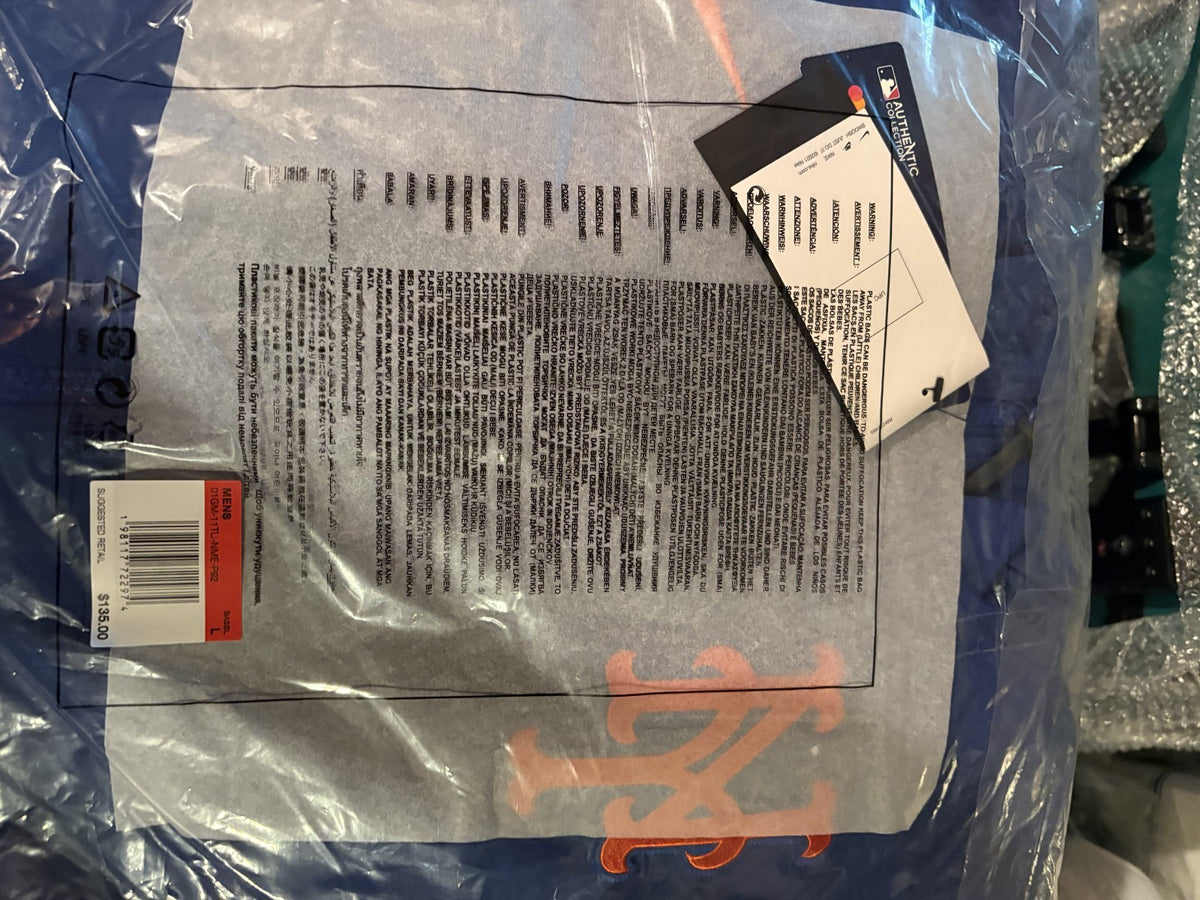 New York Mets Nike Authentic Collection Raglan Performance Full-Zip Jacket Large