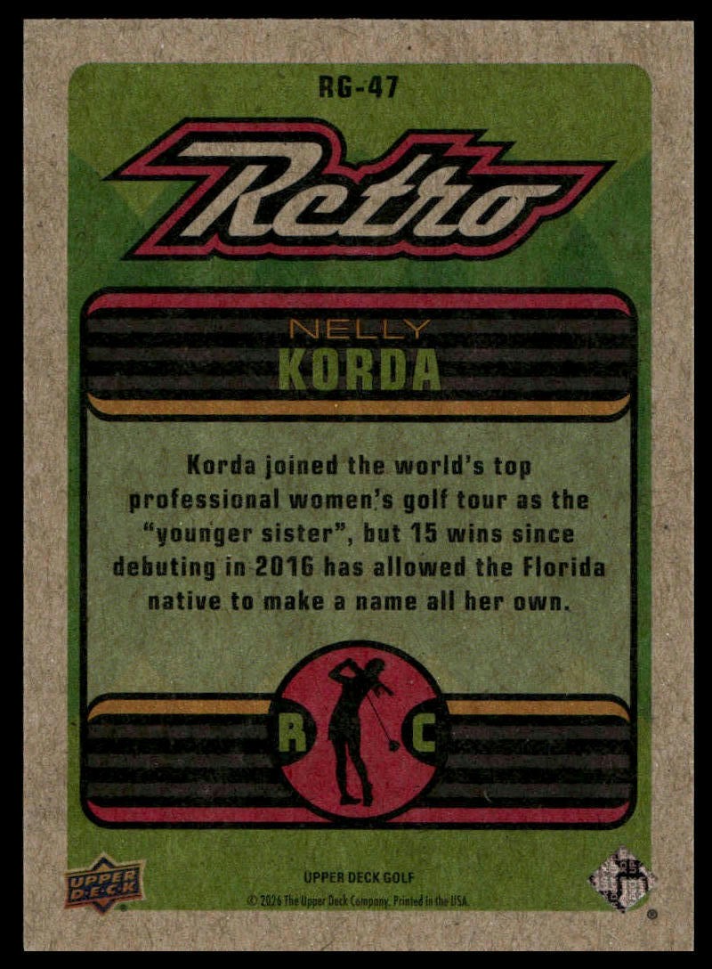 2026 Upper Deck #RG-47 Nelly Korda Retro (Tin)