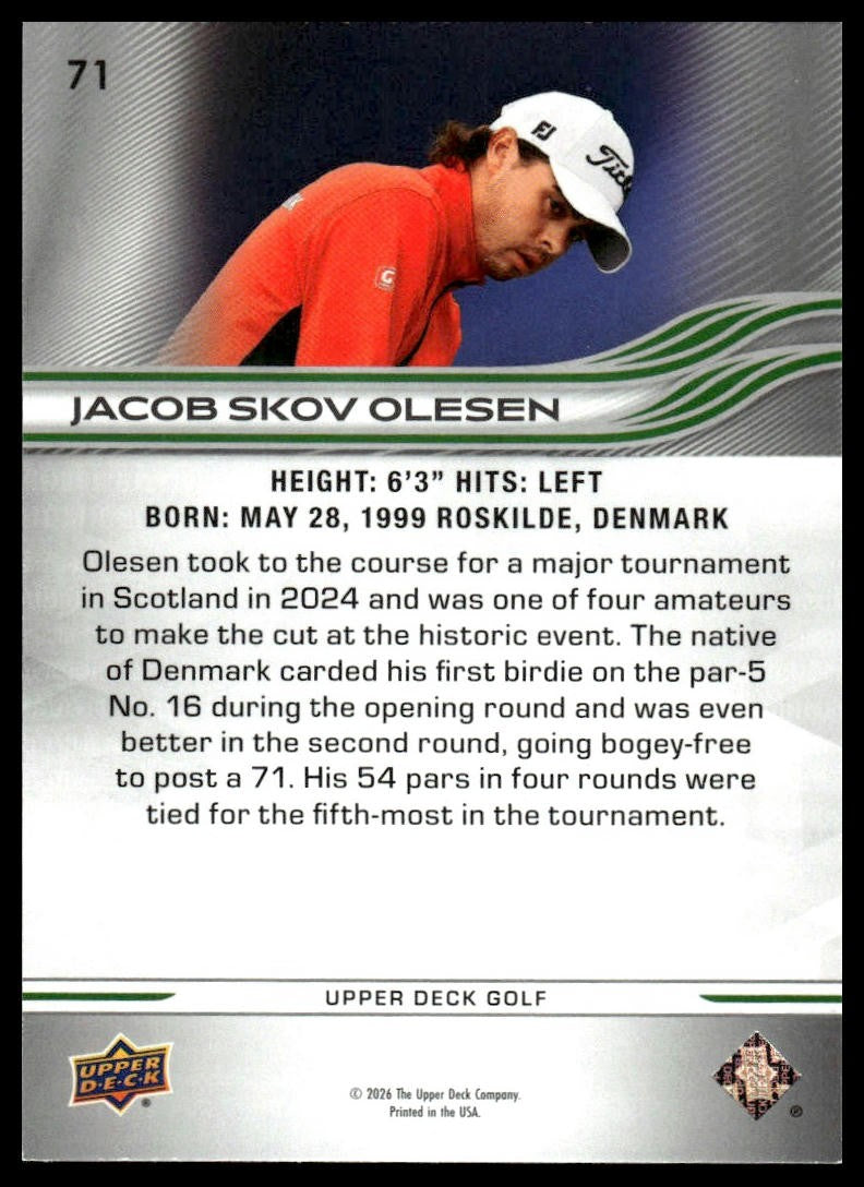 2026 Upper Deck #71 Jacob Skov Olesen
