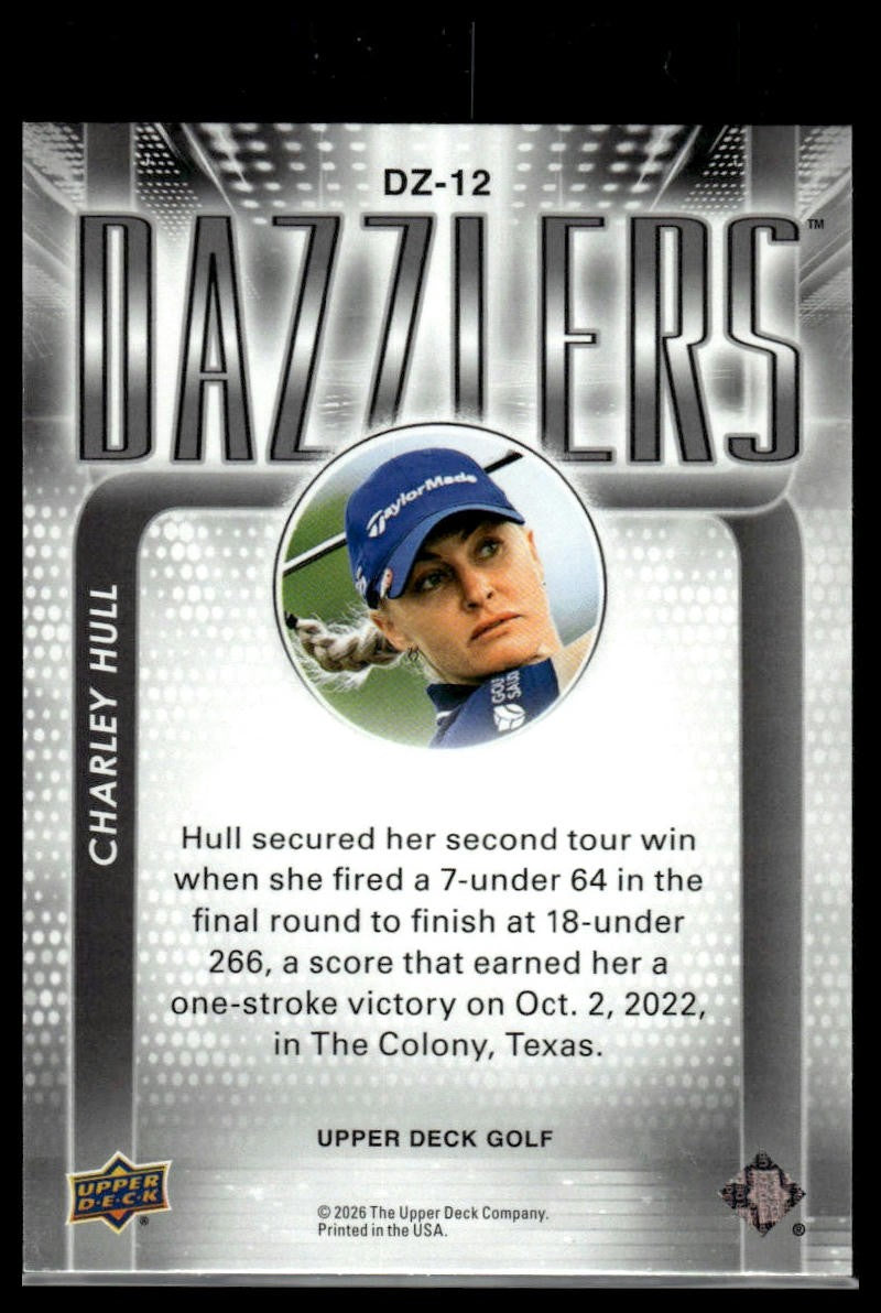 2026 Upper Deck #DZ-12 Charley Hull Dazzlers Blue