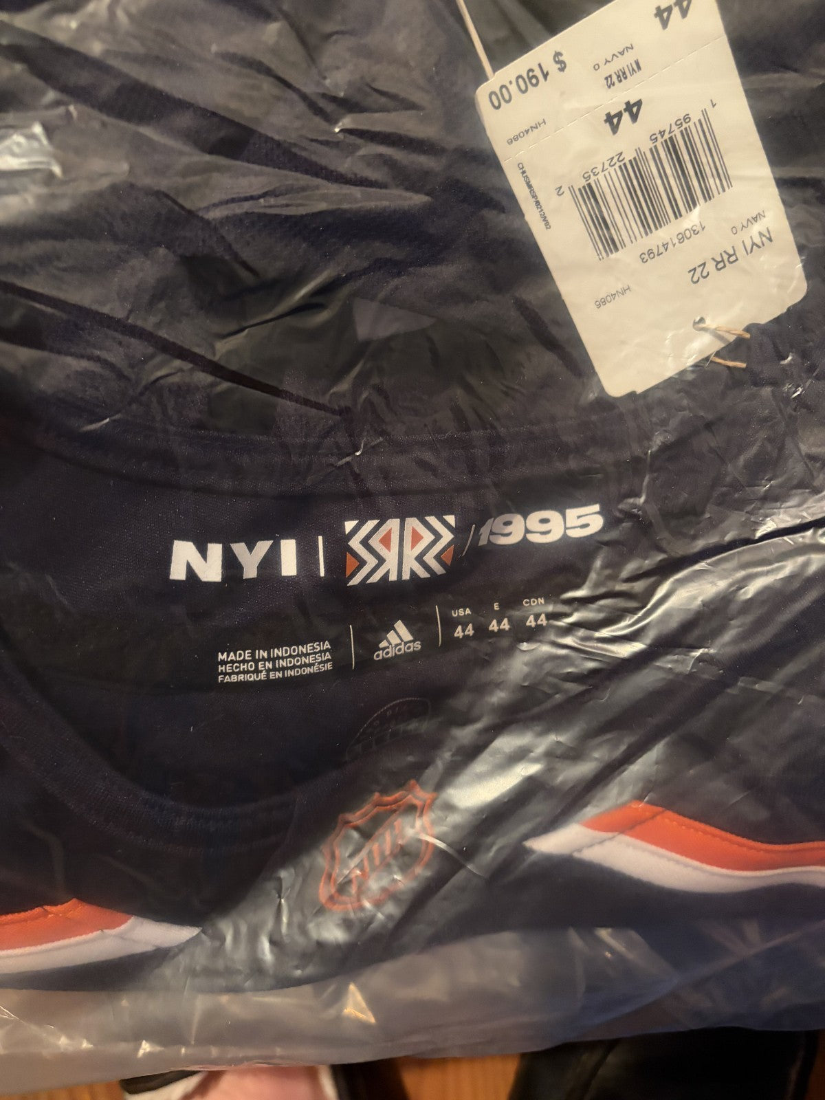 adidas New York Islanders Fisherman Reverse Retro Alternate Authentic Jersey 44