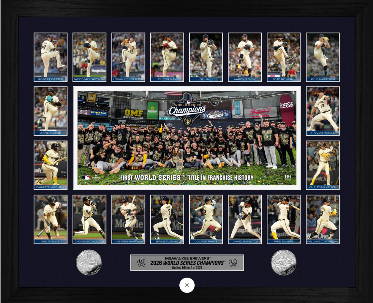 2026 World Series Champions Milwaukee Brewers MEMORABLE MOMENTS SILVER COIN PHOT