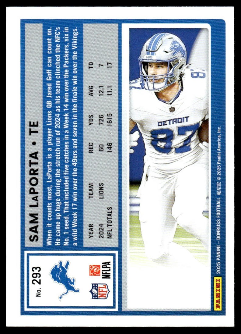 2025 Donruss #293 Sam LaPorta