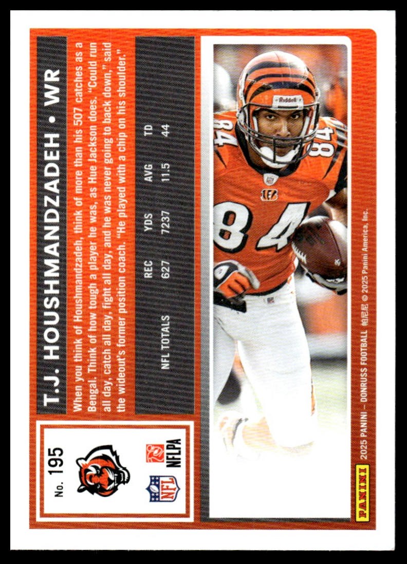 2025 Donruss #195 T.J. Houshmandzadeh