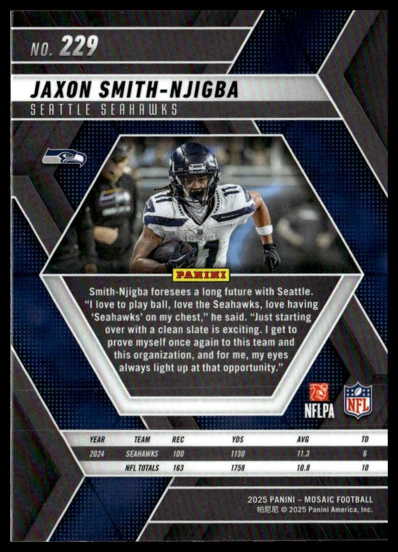 2025 Panini Mosaic #229 Jaxon Smith-Njigba
