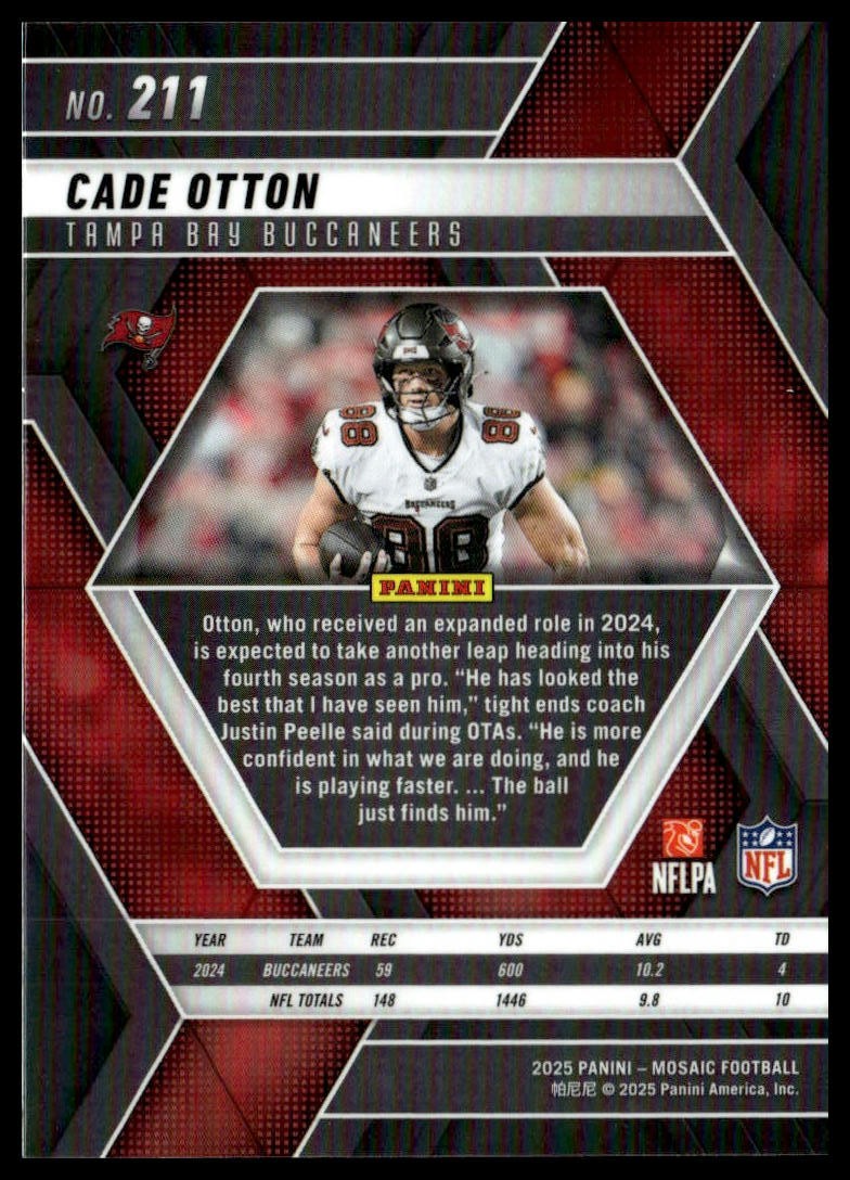 2025 Panini Mosaic #211 Cade Otton Mosaic