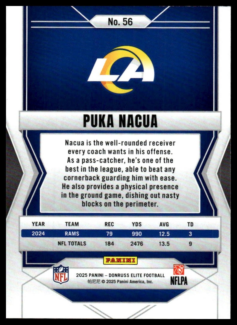 2025 Donruss Elite #56 Puka Nacua