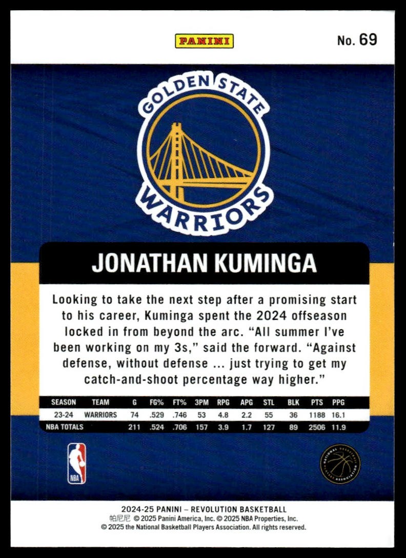 2024-25 Panini Revolution #69 Jonathan Kuminga