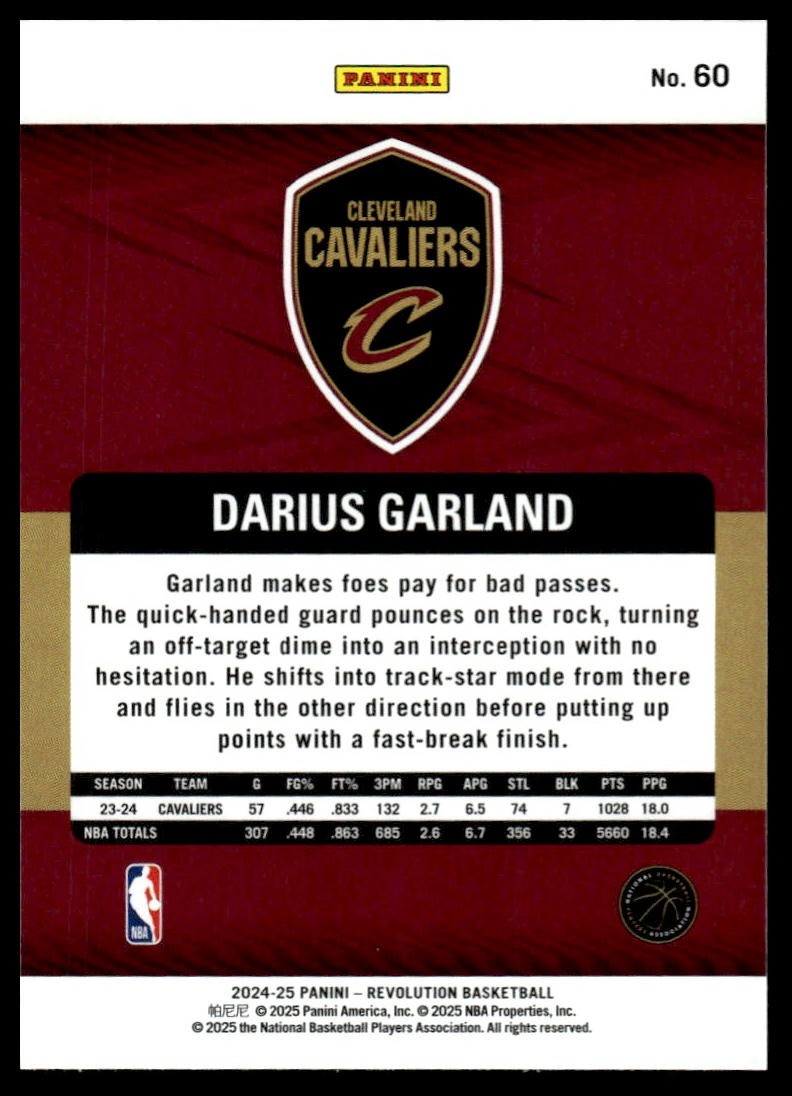 2024-25 Panini Revolution #60 Darius Garland