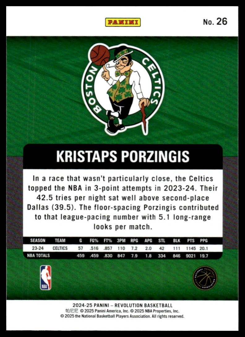 2024-25 Panini Revolution #26 Kristaps Porzingis