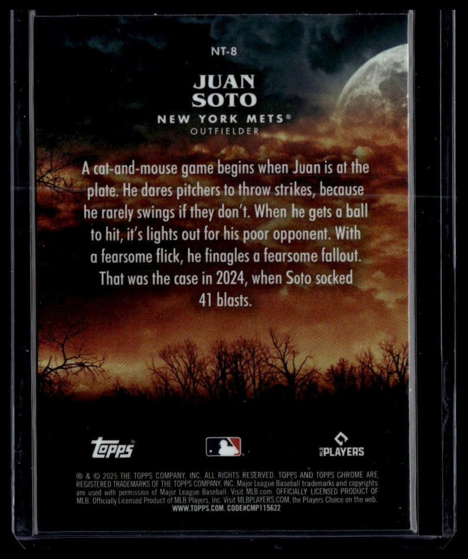 2025 Topps Update #NT-8 Juan Soto Night Terrors