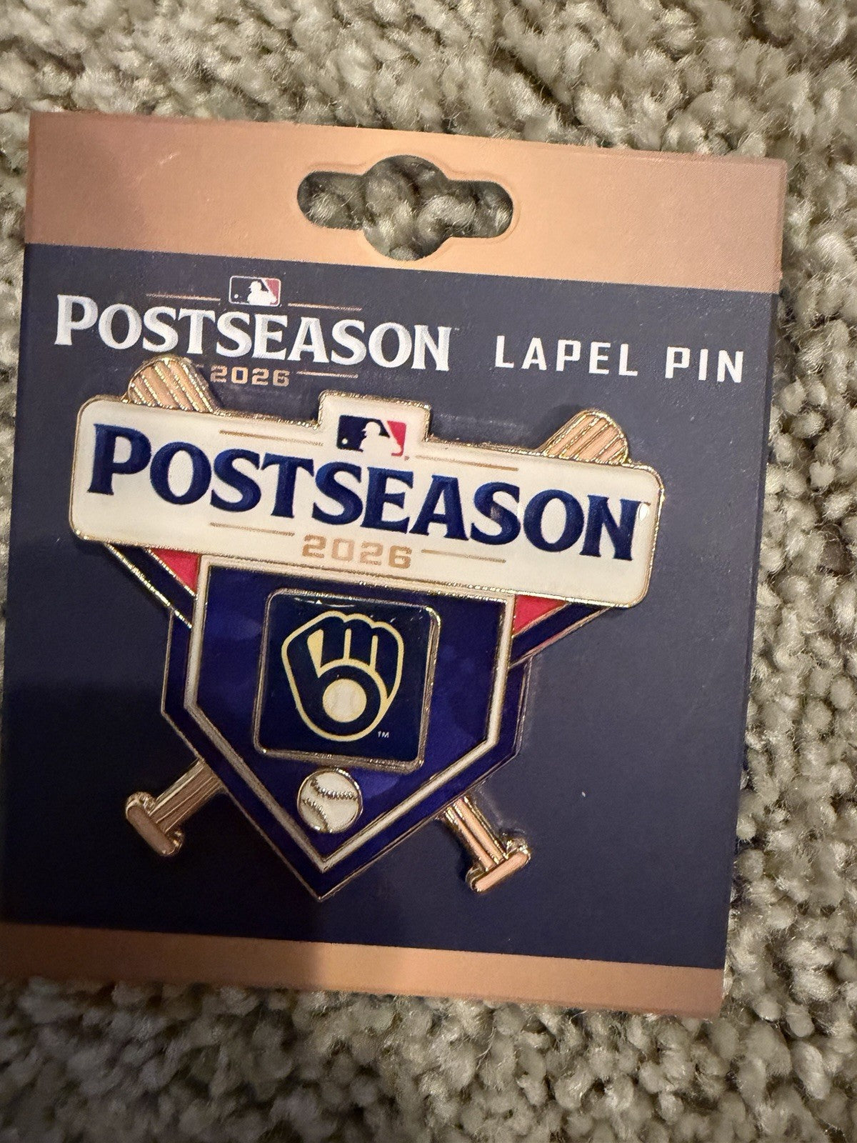 2026 Milwaukee Brewers MLB Postseason Pin NLDS Division Champions