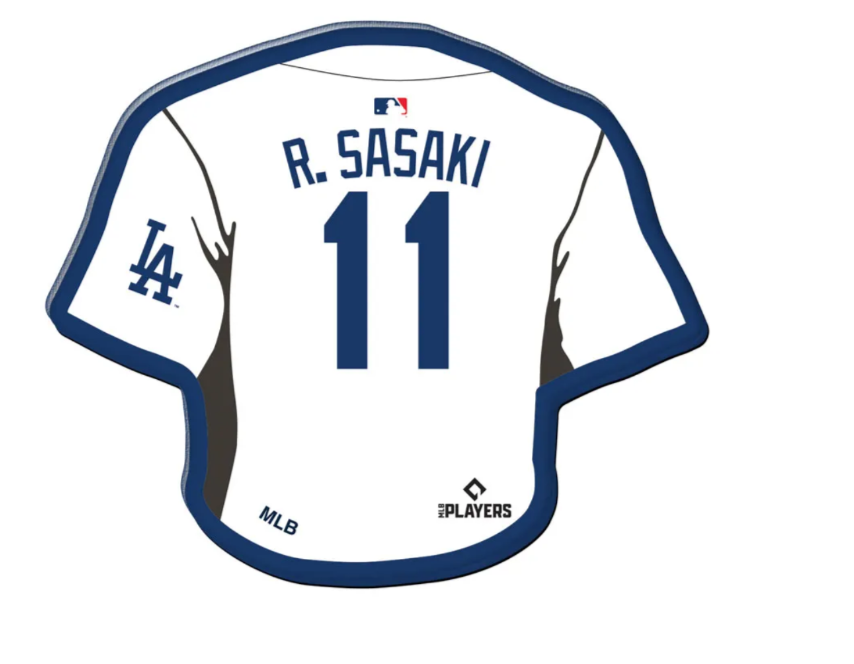Los Angeles Dodgers Roki Sasaki Jersey Pin