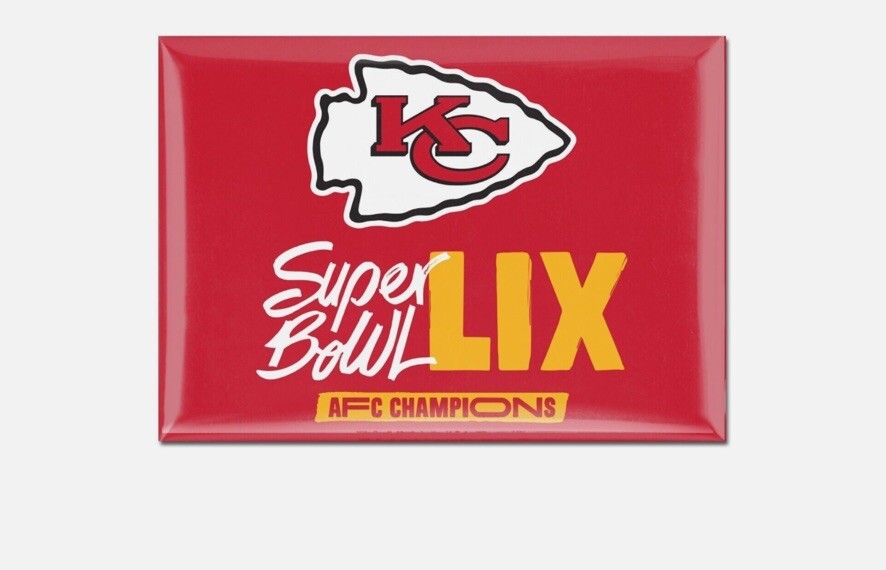 2024 AFC Champions Kansas City Chiefs 2025 Super Bowl LIX 59 Magnet