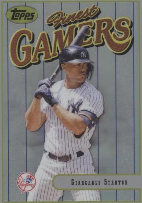 2023 Topps Finest Flashbacks - Finest Gamers Giancarlo Stanton #131 Refractor 10