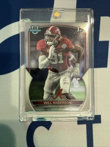 2022 Bowman University Chrome - Will Anderson #52 (RC)
