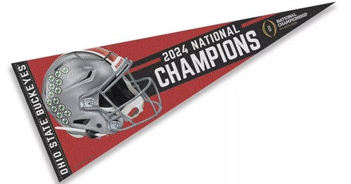 2024 - 2025 Ohio State National Championship Champs Champions Pennant CFP