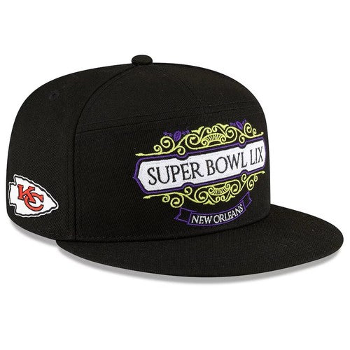 Kansas City Chiefs New Era Super Bowl LIX Tarmac 9FIFTY SnapBack Hat Swift