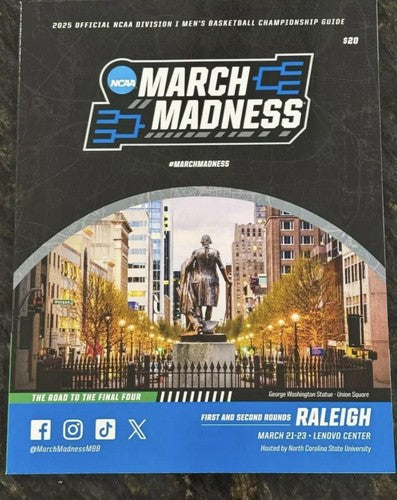 2025 NCAA Tournament 1st And 2nd Round Program Raleigh