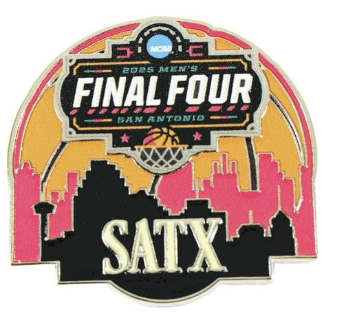 2025 NCAA Tournament Final Four Logo Pin San Antonio Houston Auburn Duke Florida