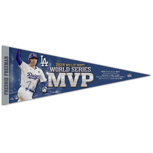 2024 World Series Champions Los Angeles Dodgers Freddie Freeman MVP Pennant