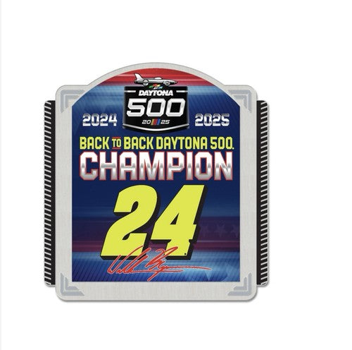 William Byron 2025 Daytona 500 Champion Pin NASCAR