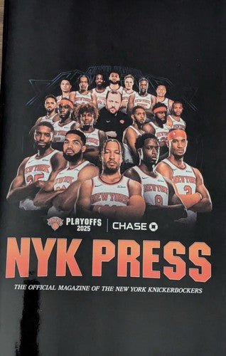 2025 New York Knicks Playoffs Program