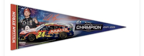 William Byron 2025 Daytona 500 Champion Pennant NASCAR