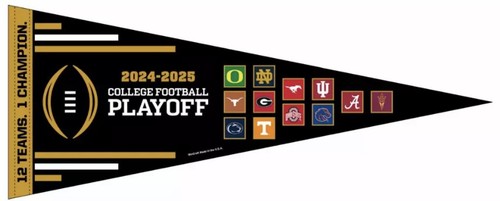 2024-2025 College Football Playoff CFP Field Pennant