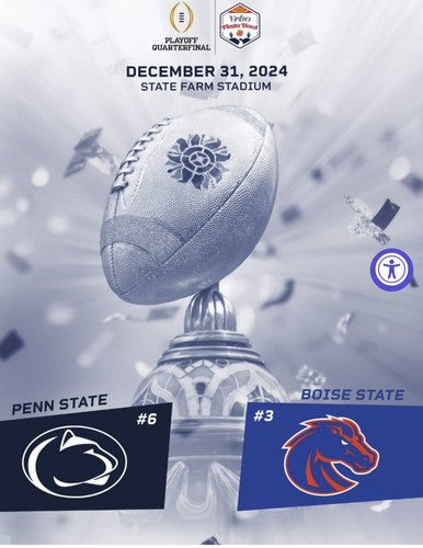 2024 - 2025 Fiesta Bowl Program CFP Notre Dame Penn State Football Playoff