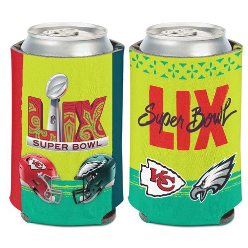 2025 Super Bowl LIX 59 Dueling Can Cooler Koozie
