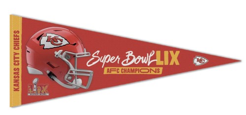 2024 AFC Champions Kansas City Chiefs 2025 Super Bowl LIX 59 Pennant